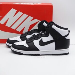NEW Size 11 Men's Nike Dunk High Retro Panda Dunk Leather Sneakers DD1399-105